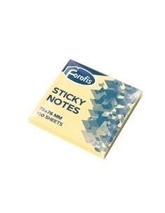 TACO NOTAS FOROFIS 100h 76x76 AMARILLO - Pack de 12 unidades