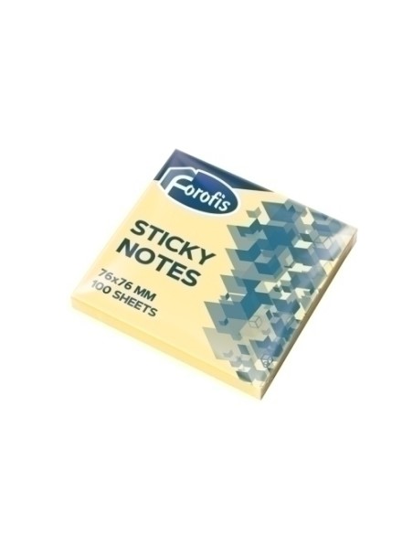 TACO NOTAS FOROFIS 100h 76x76 AMARILLO - Pack de 12 unidades