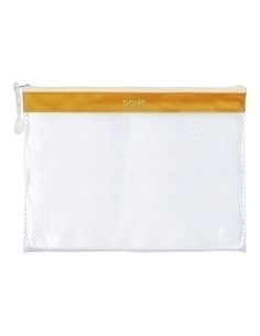 DOSSIER SOBRE DOHE CREM. A4 PVC AMARILLO - Pack de 12 unidades