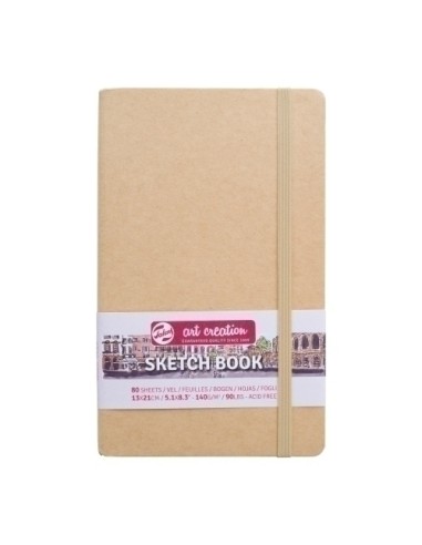CUAD.TALENS BOCETO TD 13x21 80h KRAFT - Pack de 5 unidades