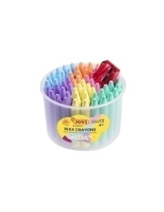 JOVI WAX CRAYONS JUMBO BOTO 60 CERAS COLORES PASTEL +1 SACAPUNTAS