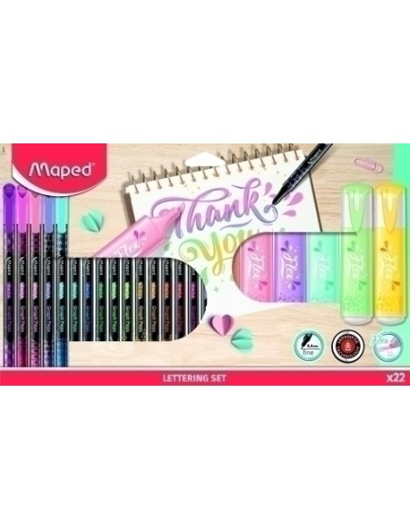 ROTUL.MAPED LETTERING SET 22