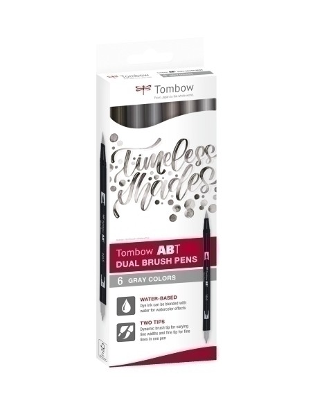 ROTULADOR TOMBOW DOBLE PUNTA PINC. EST 6