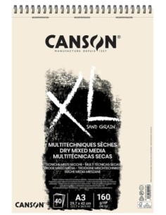 BLOCK DIB.CANSON XL SAND 160g (esp) A3 - Pack de 5 unidades