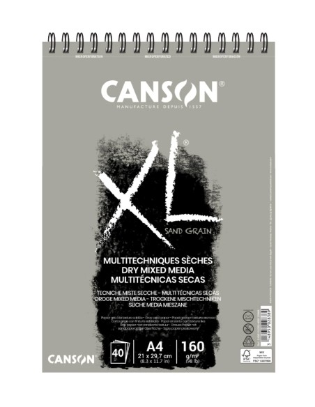 BLOCK DIB.CANSON XL SAND 160g (esp) A3 - Pack de 5 unidades