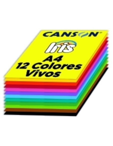 PACK 120H CARTULINA IRIS A4 185GR STDO VIVOS