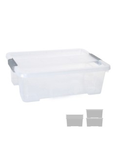 CAJA ALMA. ARCHIVO 2000 C/TAPA 10L 28X40X13CM TRAN