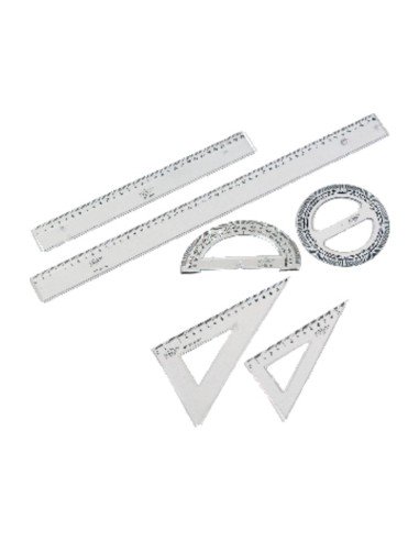 FBO REGLA PLANA TRANSPARENTE 60CM 41160