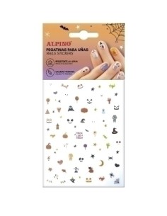 ALPINO PEGATINAS PARA UÑAS 1 LÁMINA SURTIDA DISEÑOS DIVERTIDOS HALLOWEEN