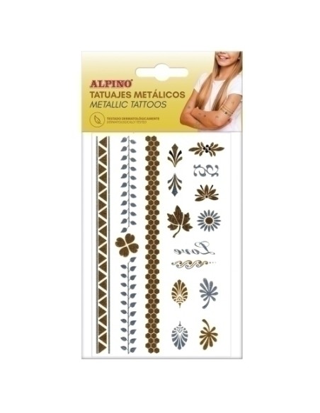 MAQUILL.ALPINO TATUAJE METALICO