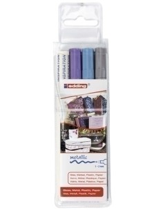 ROTUL.EDDING  751 B/3 (plata, azul y vio