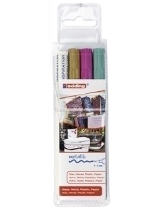 ROTUL.EDDING  751 B/3 (plata, azul y vio