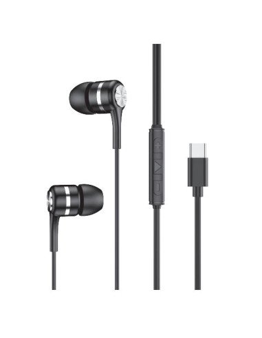 AURICULARES TIPO-C BK - CAJA OEM