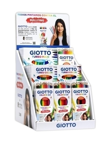 GIOTTO EXPOSITOR DE MESA TODOS PINTAMOS CONTRA EL BULLYING