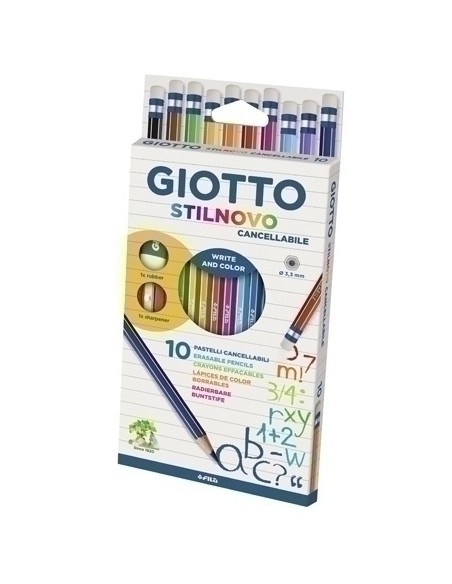 LAPICES COLOR GIOTTO STILNOVO BORRA 12 - Pack de 5 unidades