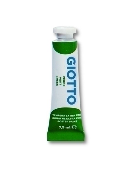 TEMPERA GIOTTO  7,5 ml  VERDE - Pack de 10 unidades