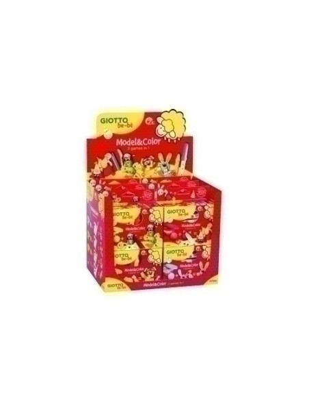 PASTA DE MODELAR GIOTTO SET MODEL&COLOR - Pack de 12 unidades