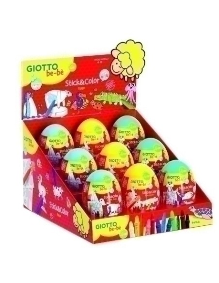 JUEGO GIOTTO BE-BE STICK&COLOR EGG EXP.9