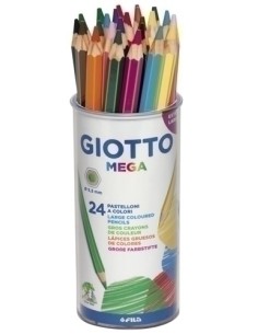 LAPICES COLOR GIOTTO MEGA BOTE DE 24