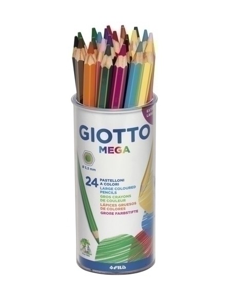 LAPICES COLOR GIOTTO MEGA BOTE DE 24
