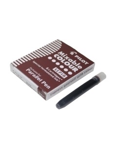 RECAMBIO PILOT PLUMA PARALLEL SEPIA C/6 - Pack de 12 unidades