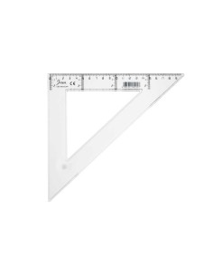 ESCUADRA FAIBO TRANSPARENTE 20CM 41220