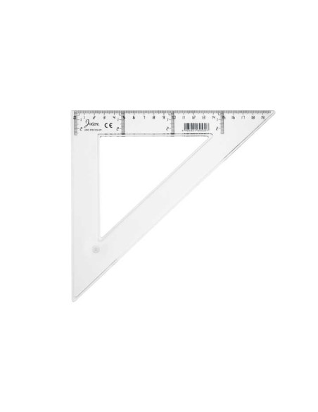 ESCUADRA FAIBO TRANSPARENTE 20CM 41220