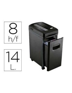 DESTRUCTORA DE DOCUMENTOS Q-CONNECT KF15547 CAPACIDAD DE CORTE 8 H DESTRUYE GRAPAS CLIPS Y TARJETAS