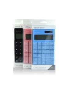 CALCULADORA MESA OFF.BOX 12 DIG. NEGRO