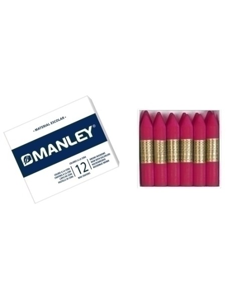 MANLEY ESTUCHE DE 12 CERAS 60MM (13) VIOLETA NATURAL