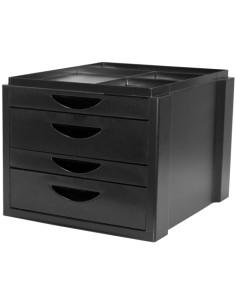 MODULO OLEF 4 CAJONES NEGRO