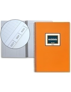 LIBRO CONTAB. CARTULINA M-96 VTOS ESPIRA