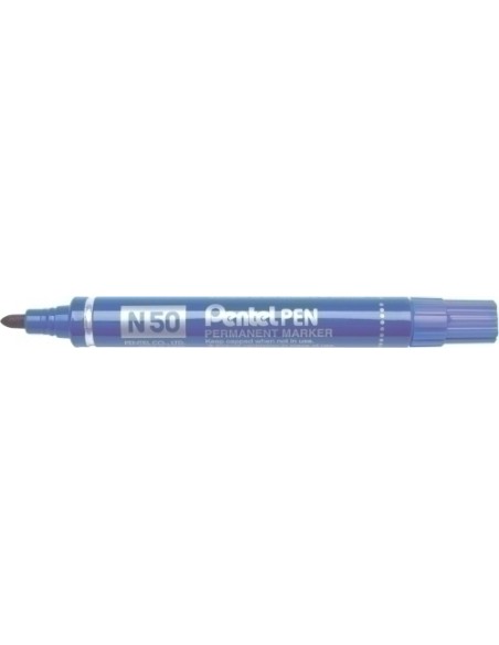 ROTULADOR PENTEL PERMAN. N-50 AZUL - Pack de 12 unidades