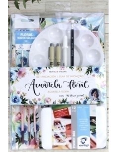 SET ACUARELA FLORAL VAN GOGH INICIACION