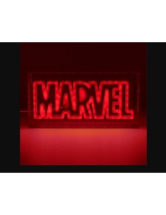 LÁMPARA LED ESTILO NEÓN LOGO MARVEL  15 X 30 CM PALADONE PP13125MC