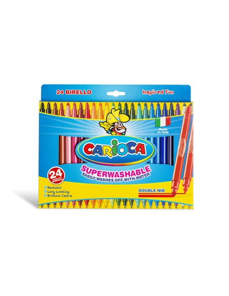 Birello rotulador Fino/Medio Multicolor 24 pieza(s)