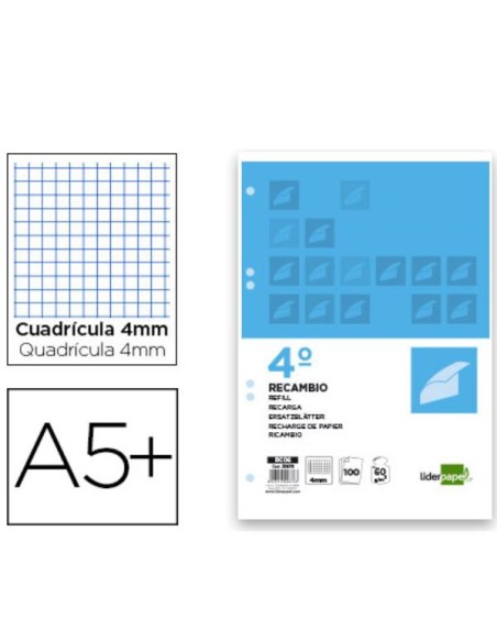 REC CU 100H 60G/M2 CUAD 4 MG 6T