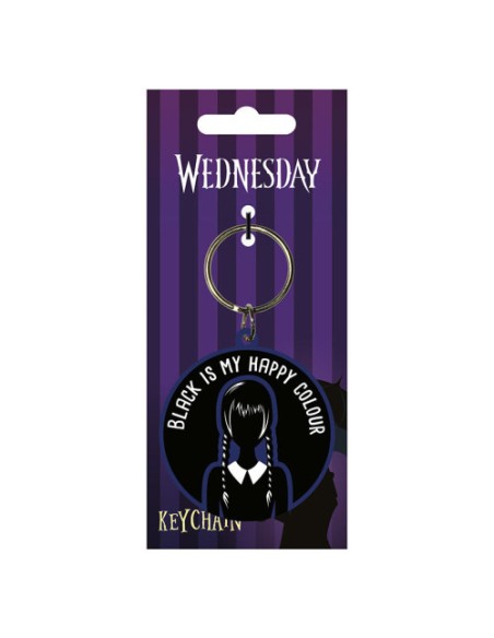 LLAVERO GOMA NEGRO MY HAPPY COLOUR WEDNESDAY PYRAMID RK39475C