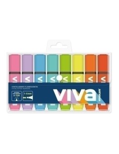 MOLIN MARCADOR FLUORESCENTE VIVA BLISTER DE 8 C/SURTIDOS