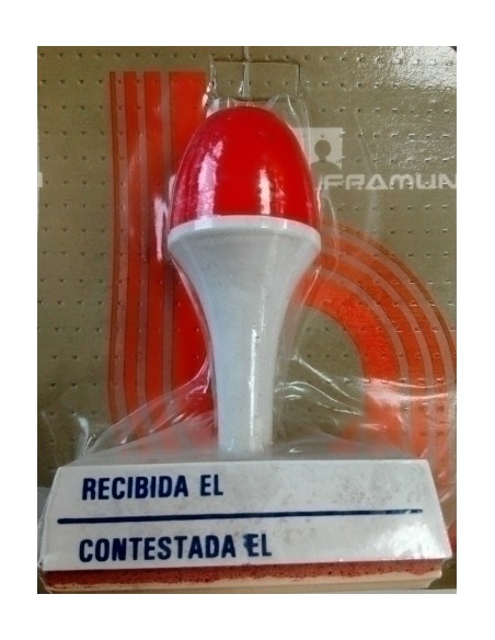 SELLO MANUAL  RECIBIDA EL,CONTESTADA EL - Pack de 6 unidades