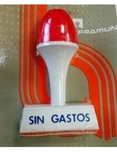 SELLO MANUAL  SIN GASTOS - Pack de 6 unidades
