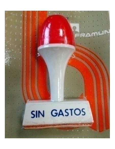 SELLO MANUAL  SIN GASTOS - Pack de 6 unidades