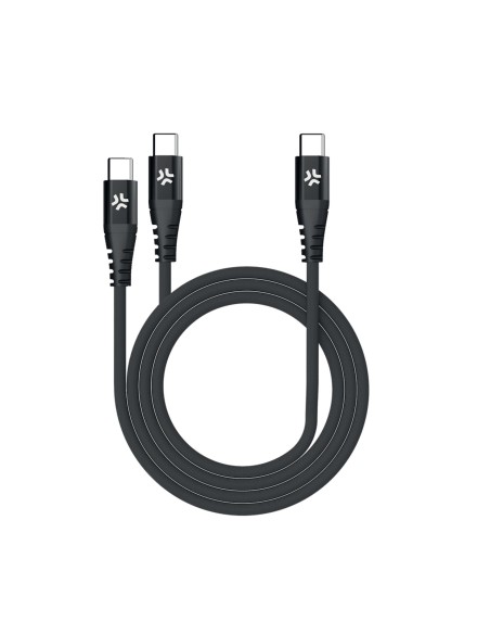 CABLE USBC A 2USBC BK