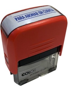 SELLO AUTOMATICO PRINTER C20 PALABRA ABONAR EN CUENTA