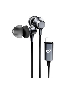 Metallized Type C Auriculares Alámbrico Dentro de oído Llamadas/Música USB Tipo C Negro, Gris