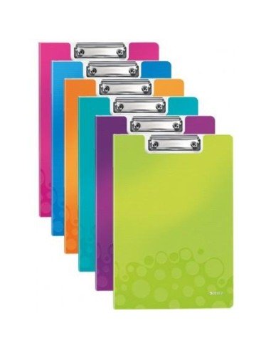 LEITZ CARPETA MINICLIP WOW A4 POLYFOAM CON TAPA SURTIDOS -10UD-
