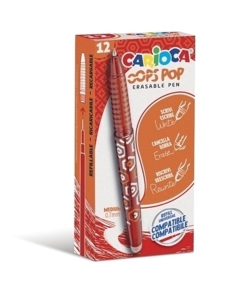 BOLIGRAFO CARIOCA OOPS BORRABLE RJ C/12