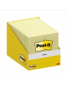 BLOC 100 HOJAS NOTAS ADHESIVAS 76X76MM CANARY YELLOW ENCELOFANADO CAJA DISPENSADORA 6820-CY-W10 POST-IT 7100317841