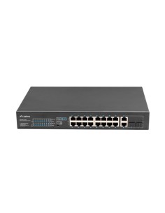 RSFE-16P-2C-250 switch No administrado Gigabit Ethernet (10/100/1000) Energía sobre Ethernet (PoE) 1U Negro