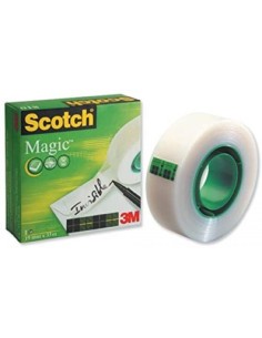 Pack 12 rollos cinta magica invisible Scotch 33mx12mm
